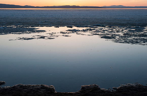Lake Champlain, April 2015.