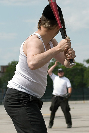 Satmar Hasids Playing Softball