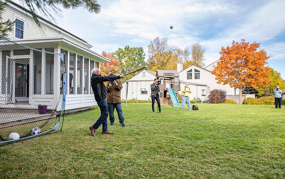 Bernie Sanders during an interview at Burlingotn home, a few weeks after his heart attack. Burlington, VT. October 2019-2